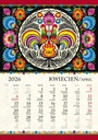 Kalendarz Ścienny 2026 Polska Sztuka Ludowa Mirosława Stefaniak B4