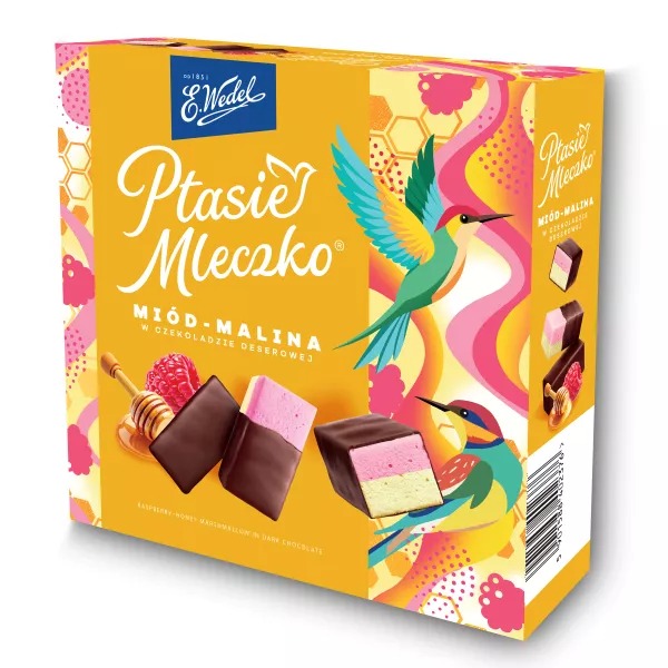 Ptasie Mleczko 340g Miere & Zmeură WN Wedel