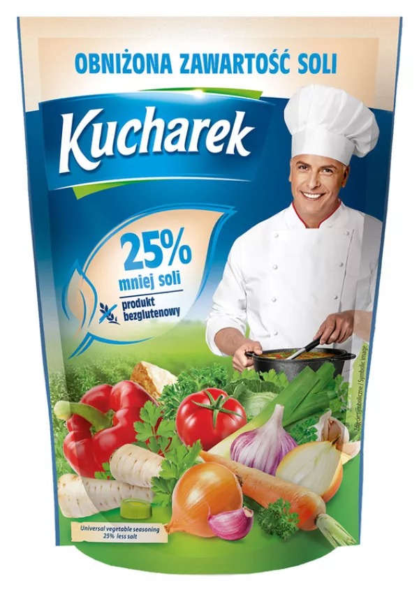 Przyprawa Kucharek 25% mniej soli 150g Prymat