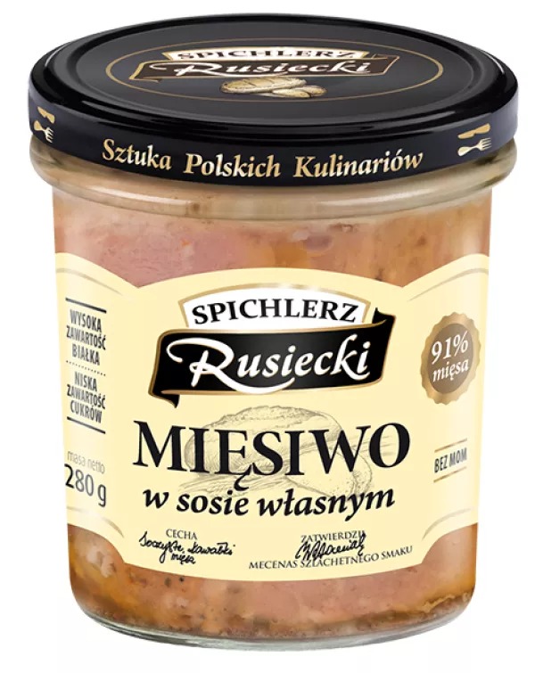 Mięsiwo w sosie własnym Rusiecki 280 g Pamapol
