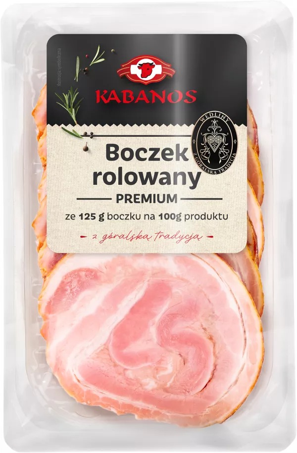 Poitrine roulée tranches 100g Kabanos Jabłonka