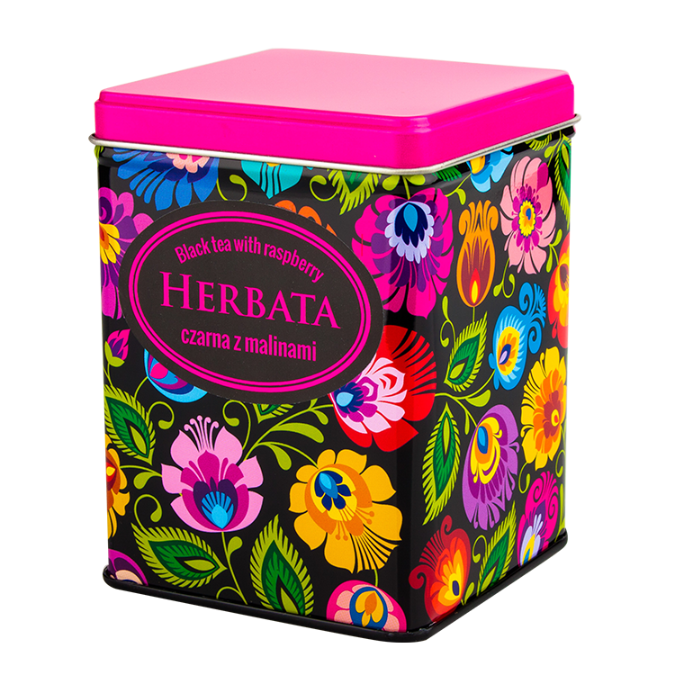 Herbata czarna z malinami "Łowicka Czarna" w puszce
