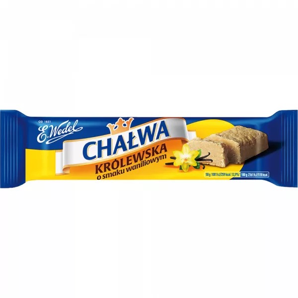 Chałwa królewska waniliowa 50g Wedel