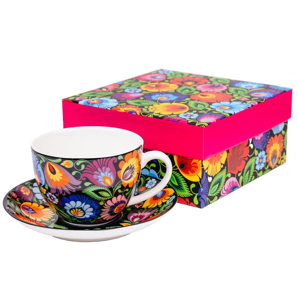 Filiżanka ze spodkiem KRYSIA, pojemność 220 ml