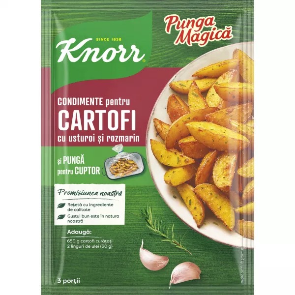 Mélange pour cuisson des pommes de terre au four avec ail et romarin