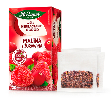 Herbata Malina z żurawiną 20x2,7g Herbapol