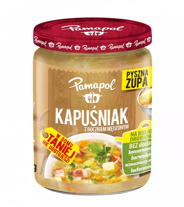 Soupe aigre polonaise avec lard fumé 470g Pamapol