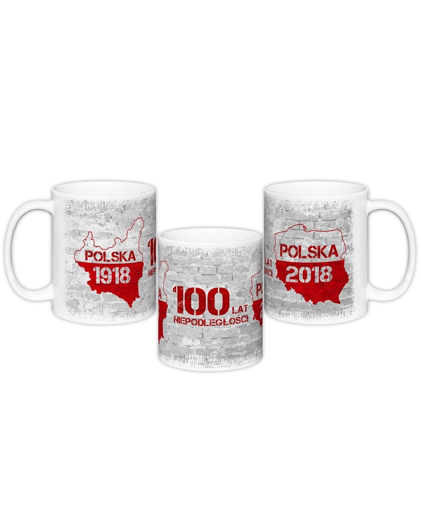 Tasse blanche Indépendance 2 cartes