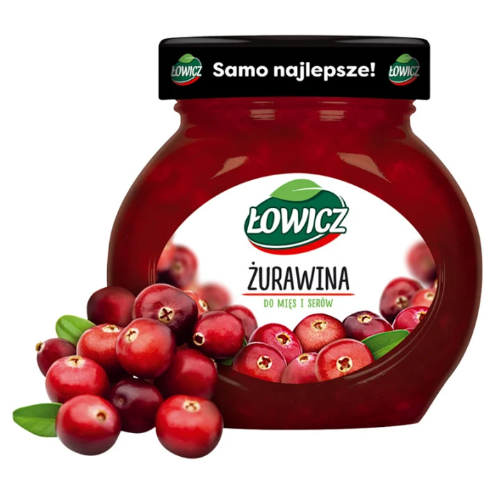 Łowicz Sauce de canneberge pour viandes 230 g