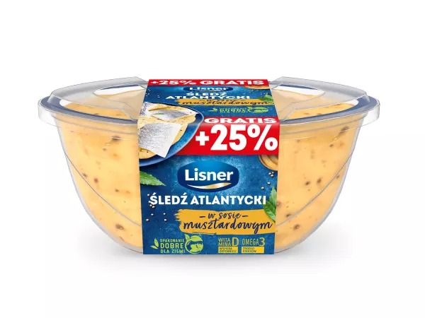 File de hering în sos de muștar 280g Lisner