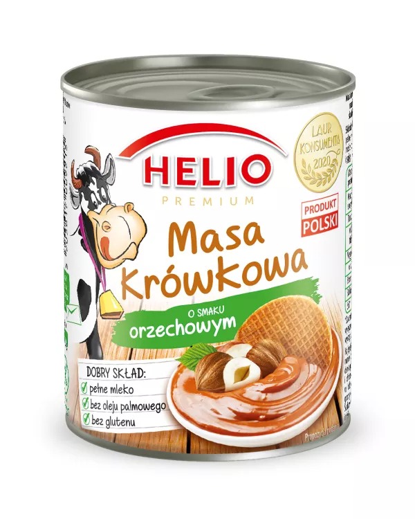 Masa Krówkowa o smaku orzechowym  400g Helio