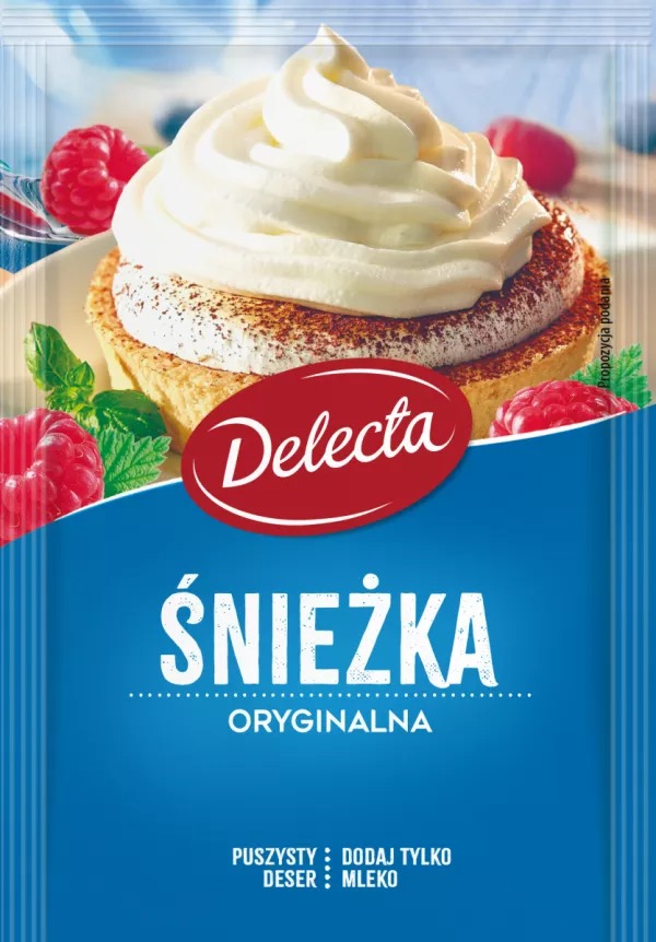 Crème fouettée originale Śnieżka 51 g Delecta