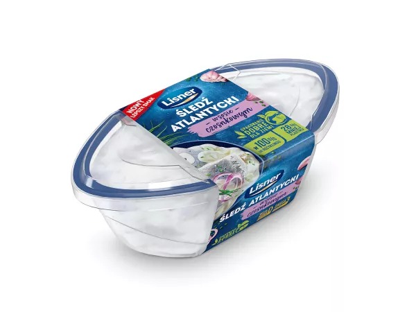 Filety Śledziowe w Sosie Czosnkowym 280G Lisner