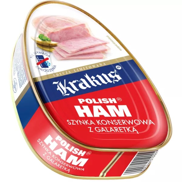 Șuncă de Porc Conservată în Jeleu 455g Krakus Animex