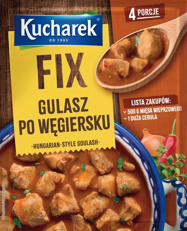 Amestec Pudră Fix Kucharek 46g Gulaș Unguresc Prymat