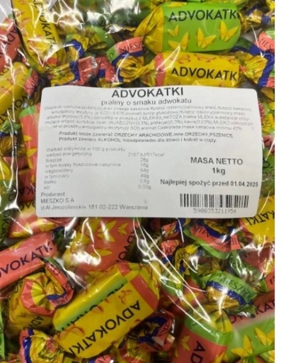 Cukierki Adwokatki 1KG Wiosna Mieszko