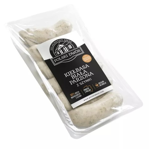 Kiełbasa Biała Parzona z Szynki 500G Polski Dwór