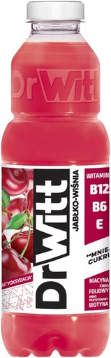 Băutură Dr Witt Premium Antioxidanți Măr-Cireșe 1L Maspex PET