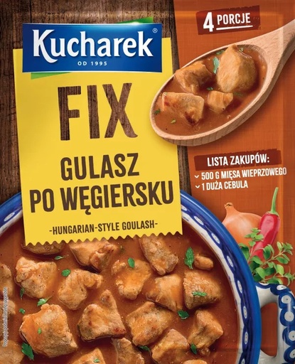 [r004-07-00157-] Amestec Pudră Fix Kucharek 46g Gulaș Unguresc Prymat