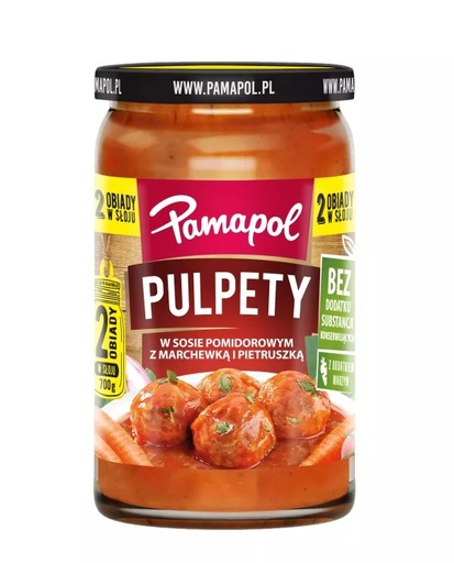 [r003-02-00110-] Boulettes viande-légumes en sauce tomate 700g Pamapol