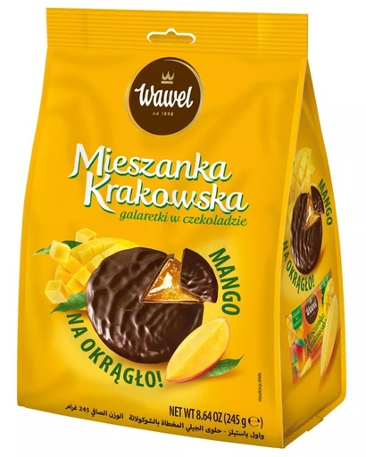 [r006-01-00238-] Bomboane 245g Amestec Cracovian Mango Wawel