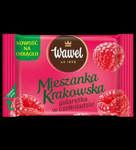 [r009-01-00365-] Cukierki luz mieszanka krakowska malinowa 1kg Wawel