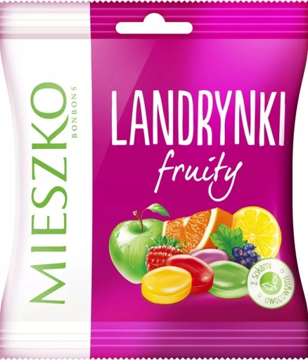 [r008-01-00293-] Landrynki Owocowe 90g MIESZKO