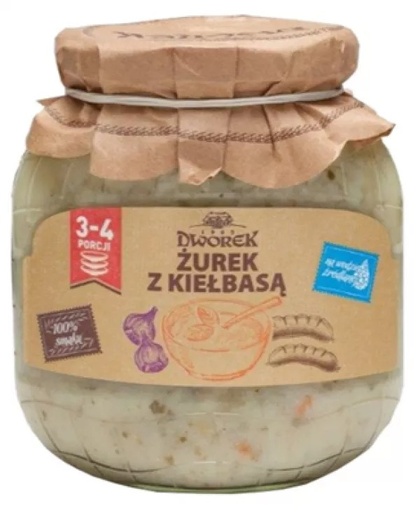[r002-03-00040-r002-058-18] Żurek z kiełbasą 680g Dworek
