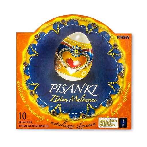 [r011-06] Folii Decorative Pentru Ouă Aurii Krea