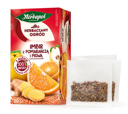 [r010-01-00380-r010-387] Herbata Imbir z pomarańczą i pigwą 20x2,5g Herbapol