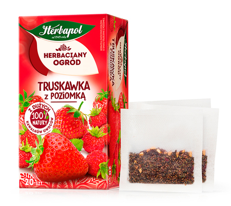 [r010-01-00384-r010-392] Herbata Truskawka z poziomką 20*2,5g Herbapol