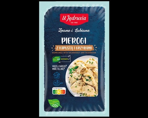 [rc03-615] Pierogi aux choux et champignon 400g u Jedrusia