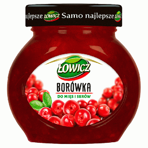 [r003-07-00104-r003-140] Łowicz Confiture d'Airelles pour Viandes et Fromages 230g