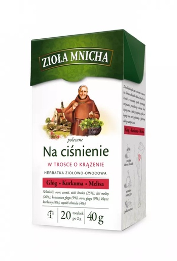 [r010-408] Ceai din Plante Zioła Mnicha pentru Tensiune Big-Active 20*2g Herbapol
