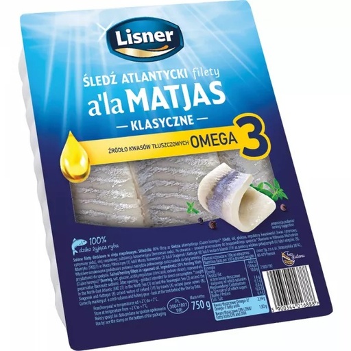 [rc04-643] File de hering à la matjas în ulei 750g Lisner