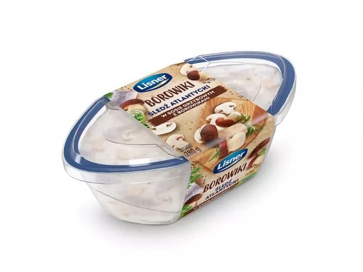 [rc04-644] File de hering în sos de ciuperci cu hribi 280g Lisner