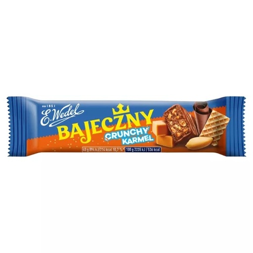 [r008-358] Baton Caramel 40g în Ciocolată cu Lapte Wedel